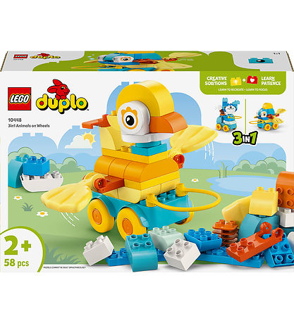 LEGO® DUPLO® - 3in1 Animals on Wheels 10448 - 58 Parts