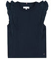 Tommy Hilfiger T-Shirt - Strickerei Englisch - Dark Nacht Navy