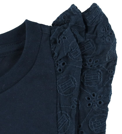 Tommy Hilfiger T-Shirt - Borduurwerk Engels - Dark Nacht Navy
