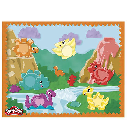 Play-Doh Muovailuvaha - Lomakkeet ja Värikäs Dino - Aloitus Sett