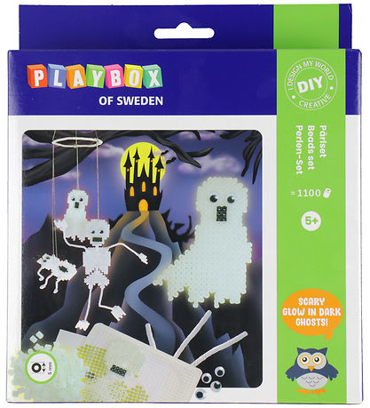Playbox Pärlset - Självlysande Pärlor - 1100 st.