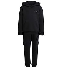 adidas Originals Sweatset - Hoodie FZ-last - Svart