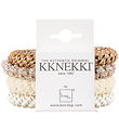 Kknekki Hårstrikker - 4-pack - Brun/Beige/Hvit
