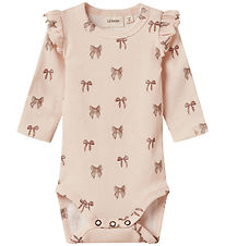 Lil' Atelier Body l/ä - Rib - NbfGavo - Silver Peony/Bow