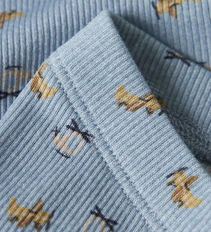 Name It Leggings - Rib - NbmKoalkab - Dusty Blue