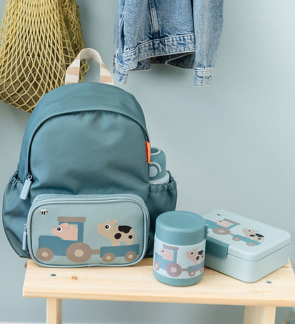 Done by Deer Thermoskan - 300 ml - Tiny Farm - Blauw