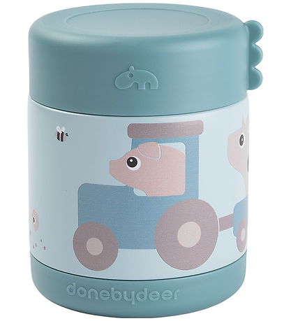 Done by Deer Thermoskan - 300 ml - Tiny Farm - Blauw