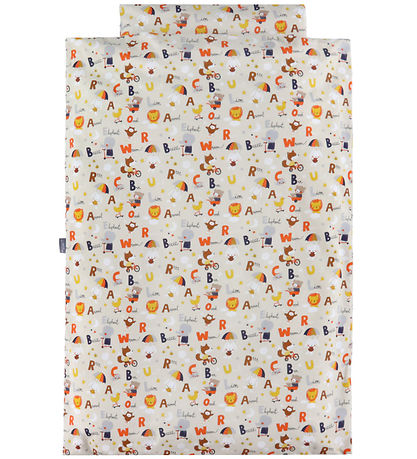 Nørgaard Madsens Bedding - Baby - Beige w. Alphabet