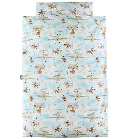 Nørgaard Madsens Bedding - Baby - Light Blue w. Helicopters
