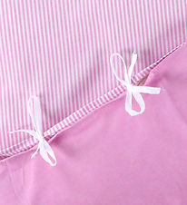 Nørgaard Madsens Bedding - Baby - White w. Pink Stripes