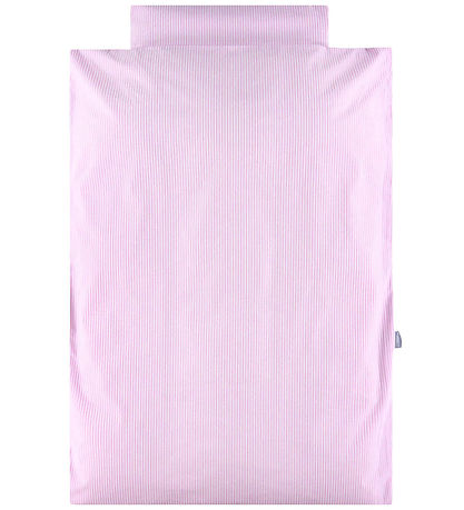 Nørgaard Madsens Sängkläder - Baby - Vit m. Rosa Ränder