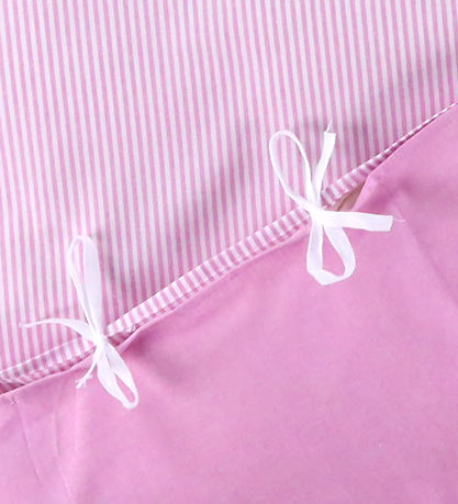 Nørgaard Madsens Sengetøj - Junior - Hvid m. Pink Striber
