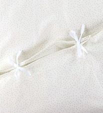 Nørgaard Madsens Sengetøy - Voksen - Off White m. Beige Prikker