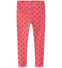 Name It Leggings - Rib - NmfKarinna - Rapture Rose m. Pilbågar