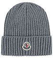 Moncler Beanie - Wool - Grey Melange