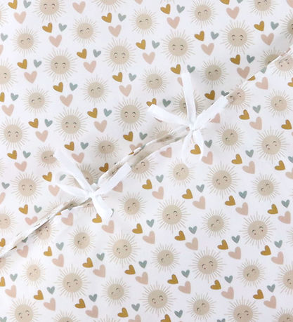Nørgaard Madsens Bedding - Junior - White w. Happy Sun/Hearts