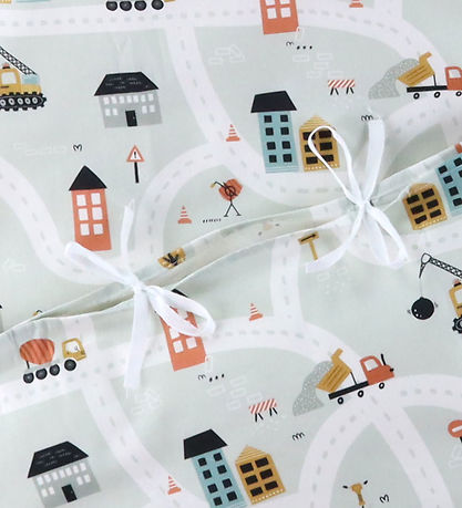 Nørgaard Madsens Bedding - Junior - Grey w. Roads/Work Machines