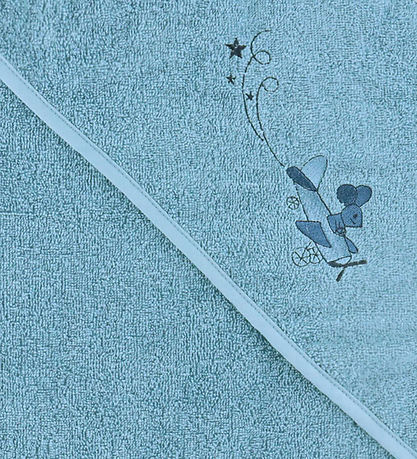 Serviette pour bébé Nørgaard Madsens - 75x75 cm - Bleu av. Avion