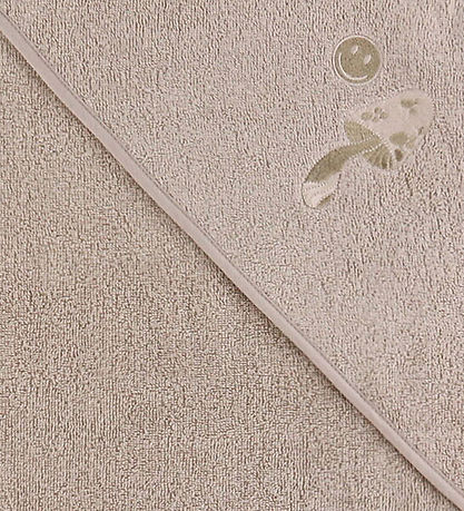 Nørgaard Madsens Baby towel - 100x100 cm - Sand w. Sponge