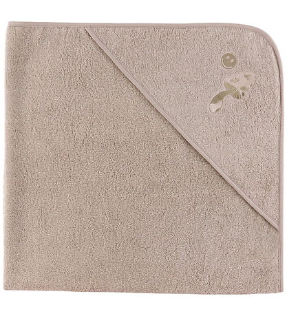 Nørgaard Madsens Baby towel - 100x100 cm - Sand w. Sponge