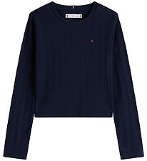 Tommy Hilfiger Blouse - Pointelle - Dark Night Navy
