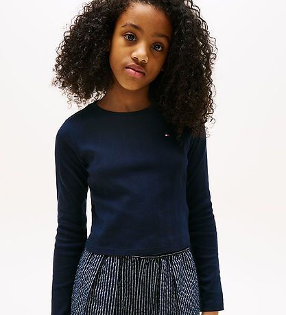 Tommy Hilfiger Blouse - Pointelle - Dark Night Navy