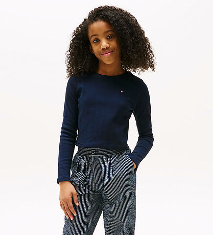 Tommy Hilfiger Blouse - Pointelle - Dark Night Navy