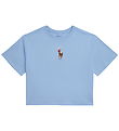 Polo Ralph Lauren Stuttermabolur - Skerið - Ljósblátt