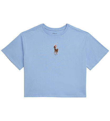 Polo Ralph Lauren T-Shirt - Cropped - Hellblau