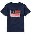 Polo Ralph Lauren T-shirt - Navy w. Flag