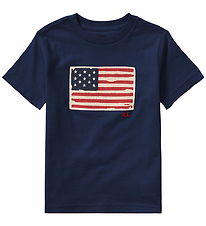 Polo Ralph Lauren T-shirt - Navy w. Flag