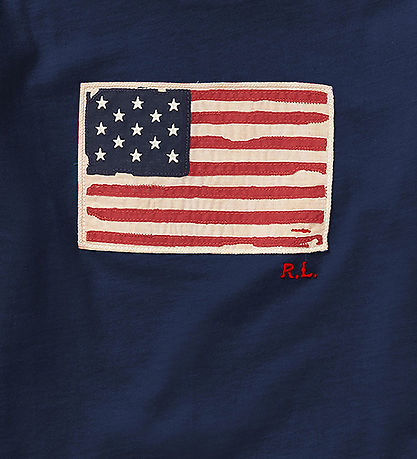 Polo Ralph Lauren T-shirt - Navy w. Flag