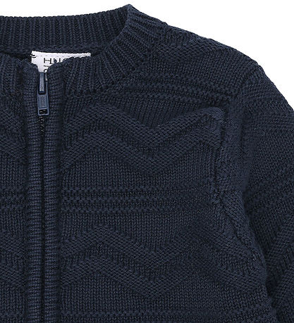 Hust and Claire Cardigan - Knitted - Charli - Blues w. Pattern