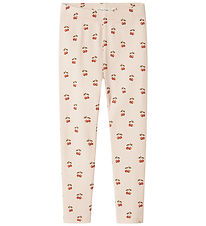 Lilla Aterlier Leggings - Rib - NmfFlavo - Silver Peony/Cherry