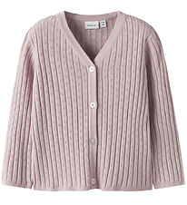 Name It Cardigan - Stickad -NbfKind - Polerad Lilac