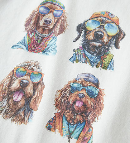 Name It T-shirt - NmmVoto - Bright White/4 Dogs