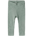 Name It Leggings - Noos - Rib - NbnKab - Slate Gray