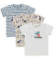 Hust and Claire T-shirt - Albert Dogs - 3-Pack - Cement