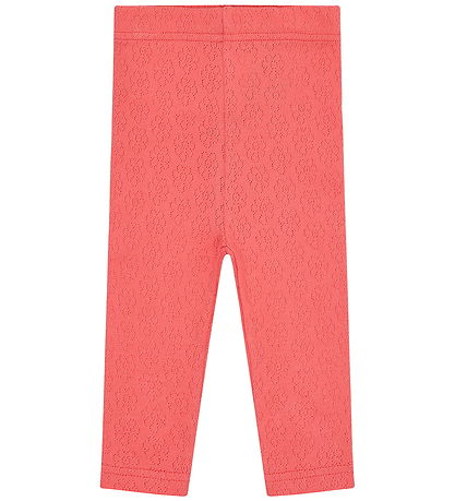 Leggings Hust and Claire - Lisa Pointelle Flower - Wild Coral