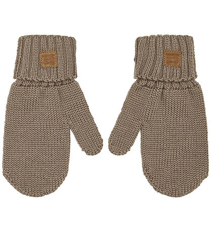 Hust and Claire Mittens - Wool - Knitted - Florine - Chinchilla