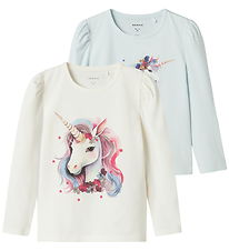 Name It Tröjor - NmfKrulle - 2-pack - Country Air/Cloud Dansare