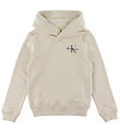 Calvin Klein Hoodie - Small Monogram - Whitecap Grey