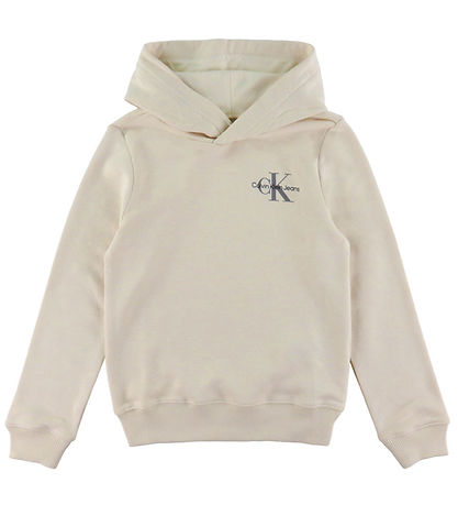 Calvin Klein Hoodie - Small Monogram - Whitecap Grey