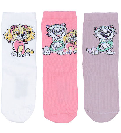 Name It Socks - 3-Pack - NmfMelina - Paw Patrol - Purple Dove