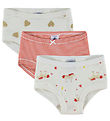 Petit Bateau Knickers - 3-Pack - Off White/Red