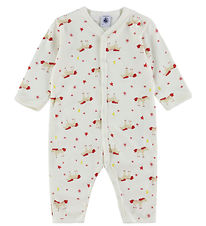Petit Bateau Pyjamasdräkt - Mjölk m. Stjärnor och hästar