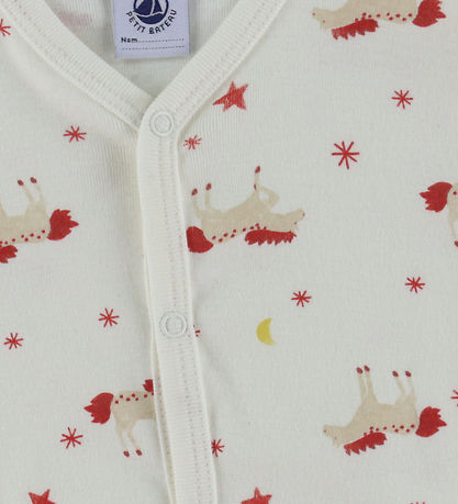 Petit Bateau Nightsuit - Milk w. Stars and Horses