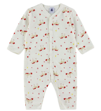 Petit Bateau Nightsuit - Milk w. Stars and Horses