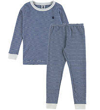 Petit Bateau Pyjamas - 2-delad - Olympisk/Marshmallow