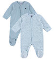 Petit Bateau Nightsuit - 2-Pack - Blue w. Stars/Stripes